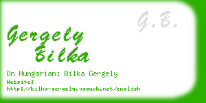 gergely bilka business card